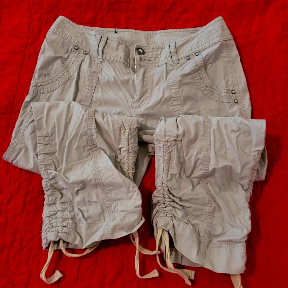 International Concepts Khacki crop pant